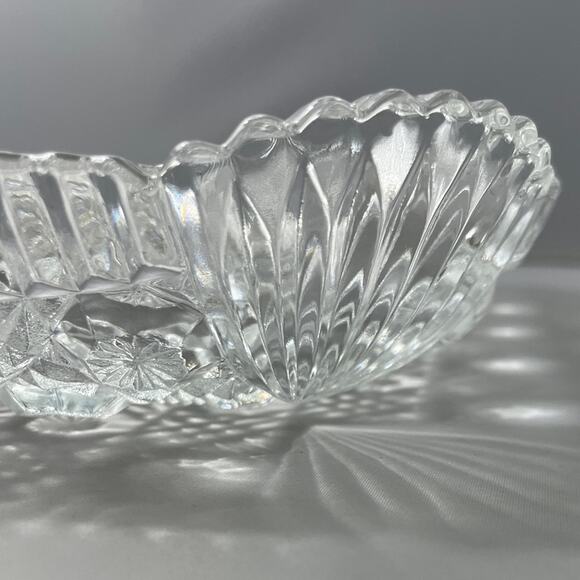 Vintage Hoya‎ Crystal Cordial Glass Collection 9.5” Square Serving Plate EUC - Picture 4 of 7